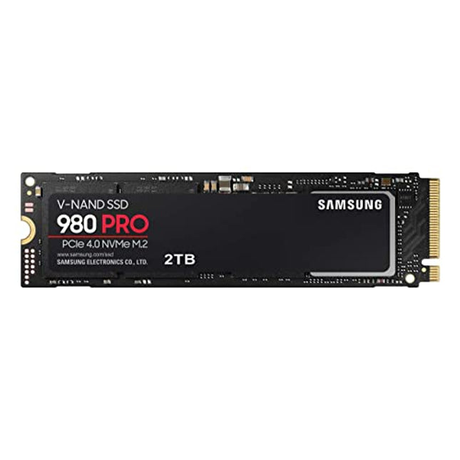 SAMSUNG 980 PRO SSD 2TB PCIe NVMe Gen 4 Gaming M.2 Internal Solid State Drive Memory Card + 2mo Adobe CC Photography, Maximum Speed, Thermal Control (MZ-V8P2T0B)