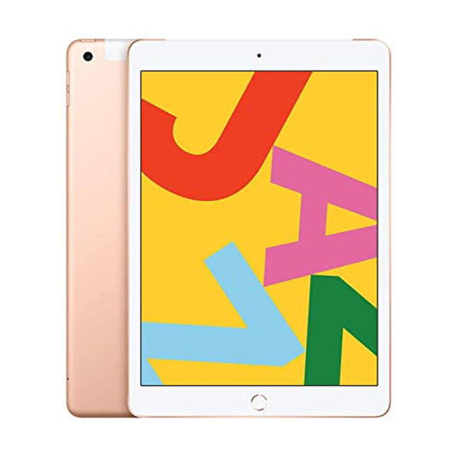 2019 Apple iPad (10.2-inch, Wi-Fi + Cellular, 32GB) - Gold (Renewed)