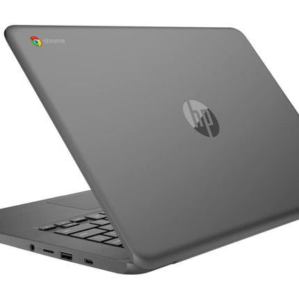 HP Chromebook - 14-ca003cl 14-inch Notebook Intel Celeron N3350 1.1 GHz Intel HD Graphics 500 4 GB RAM 64 GB eMMC Chrome OS PC Computer, Webcam, Chalkboard Gray (Renewed)