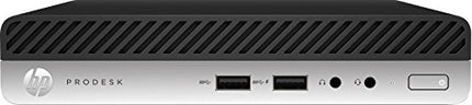 HP 2RN28UT#ABA Prodesk 400 G3, Personal Computer, Mini Desktop, 4 GB Ram, 500 GB HDD, Intel HD Graphics, Black/Gray