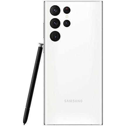 SAMSUNG Galaxy S22 Ultra 5G Factory Unlocked 128GB SM-S908U1 Phantom White (Renewed)