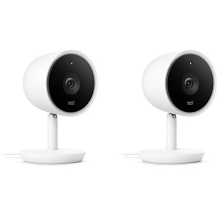 Nest NC3200US Google IQ Indoor Wireless Security 2mp Camera, 2-Pack (Renewed)
