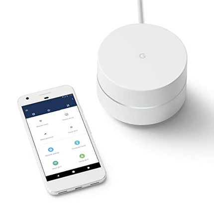Google WiFi System, 1-Pack - Router Replacement for Whole Home Coverage - NLS-1304-25 (Renewed)
