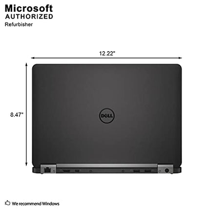 Dell Latitude E7270 UltraBook Screen Business Laptop (Intel Core i5-6300U, 8GB Ram, 256GB Solid State SSD, HDMI, Camera, WiFi, Smart Card Reader) Win 10 Pro (Renewed)