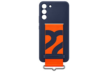 Samsung Galaxy S22+ Silicone Cover with Strap, Navy