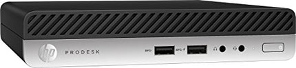 HP 2RN28UT#ABA Prodesk 400 G3, Personal Computer, Mini Desktop, 4 GB Ram, 500 GB HDD, Intel HD Graphics, Black/Gray