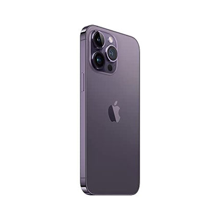 Apple iPhone 14 Pro Max, 128GB, Deep Purple - Unlocked (Renewed)