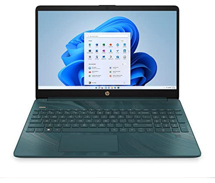 HP Laptop 15-dy0704ds 15.6-inch HD Notebook, Intel Celeron N4120 4GB DDR4 RAM 128GB PCIE SSD Computer PC Storage, USB C HDMI Port, Bluetooth WiFi, Windows 11 Installed, Peacock Teal (Renewed)