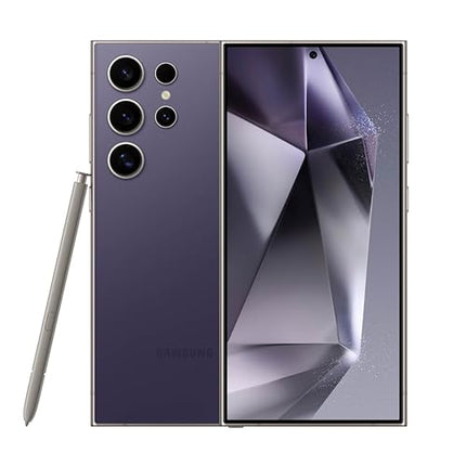 SAMSUNG Galaxy S24 Ultra Cell Phone, 512GB AI Smartphone, Unlocked Android, 50MP Zoom Camera, Long Battery Life, S Pen, US Version, 2024, Titanium Violet