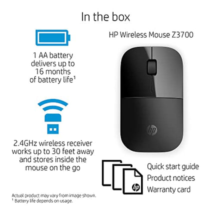 HP Wireless Mouse Z3700, Black (V0L79AA#ABL)