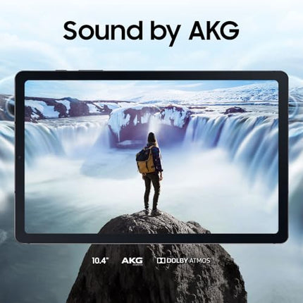 SAMSUNG Galaxy Tab S6 Lite 10.4" 128GB Android Tablet, LCD Screen, S Pen Included, Slim Metal Design, AKG Dual Speakers, 8MP Rear Camera, Long Lasting Battery, US Version, 2022, Oxford Gray