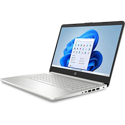 HP Laptop 14-DQ3007CA 14" HD (1366 x 768) Intel Pentium Silver N6000, Intel UHD Graphics, 4GB DDR4 RAM, 128GB SSD Storage, Windows 10 Home S, French Canadian Keyboard, Natural Silver (Renewed)