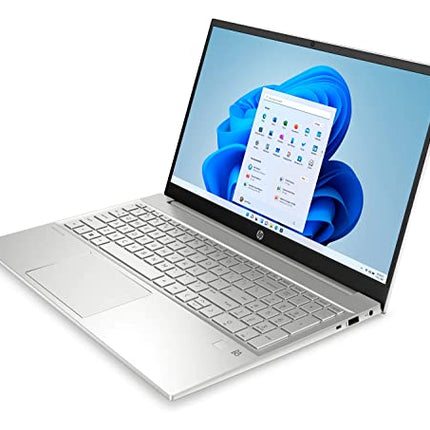 HP Pavilion Laptop 15-eg1097nr, Intel Core i7-1195G7, 16GB DDR4 RAM, 512GB SSD, Windows 11 Home, Natural Silver (Renewed)