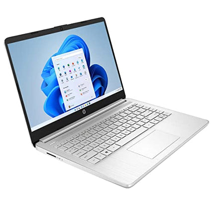 HP Laptop 14-dq2053cl 14-inch Full HD IPS Display Computer PC, Intel Core i3-1125G4 8GB DDR4 RAM, 256GB PCIe SSD, Wi-Fi Bluetooth USB-C HDMI, Windows 11 Home in S Mode, Natural Silver (Renewed)
