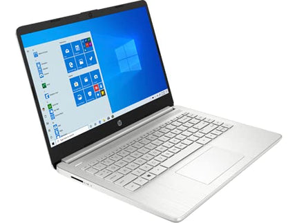 HP 14-inch 14-FQ0122OD Laptop HD Display AMD 3020e 4GB DDR4 RAM 64GB eMMC Computer Storage Radeon Graphics SD Card Reader, USB Type-C, HDMI, Wi-Fi, Bluetooth, Windows 11 Home, Natural Silver (Renewed)