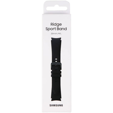 Samsung Ridge Sport Band for Galaxy Watch4 & Classic (20mm) (Medium/Large, Black)