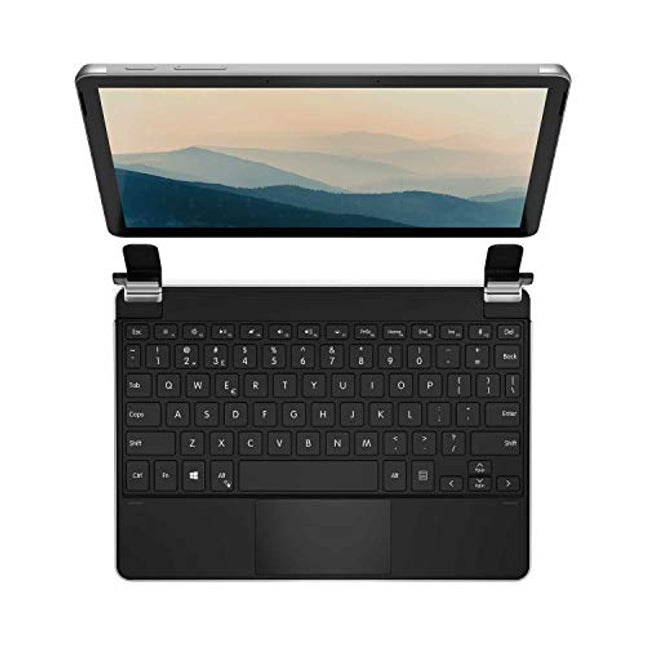 Brydge 10.5 Go+ Wireless Keyboard with Precision Touchpad Compatible with Microsoft Surface Go 1 & 2, Designed for Surface (Silver)
