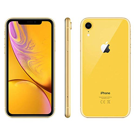 Apple iPhone XR, US Version, 64GB, Yellow - Unlocked (Renewed)