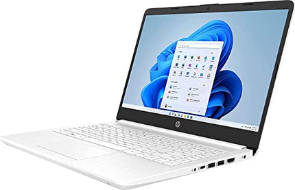 HP Laptop 14" HD Display, Intel Celeron N4120 Quad-Core Processor 1.1GHz, 4GB RAM, 64GB eMMC, Bluetooth & Wi-Fi Connectivity, Windows 11 Home S, Snowflake White (Renewed)
