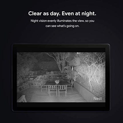 Google Nest Cam Outdoor - 1st Generation - Weatherproof Camera - Surveillance Camera with Night Vision - Control with Your Phone