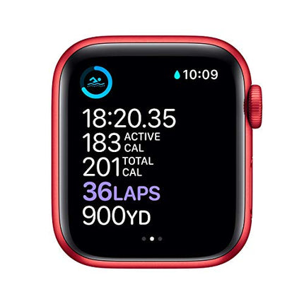 Apple Watch Series 6 (GPS + Cellular, 40mm) - (Product) RED Aluminum Case with RED Sport Band (Renewed)