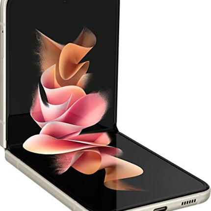 SAMSUNG Z FLIP 3 5G, US Version, 128GB, Cream - Verizon (Renewed)