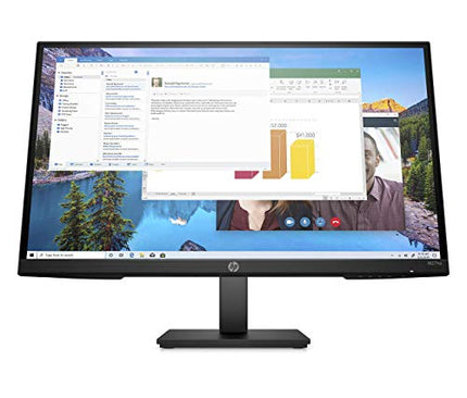 HP M27ha Full HD Monitor (1920 x 1080p) IPS Panel Built-in Audio VESA Compatible 27-inch Monitor Designed for Comfortable Viewing with Height and Pivot Adjustment - (22H94AA#ABA) (Renewed)