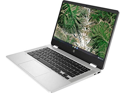 HP Chromebook x360 14a-ca0108ca 14" Touchscreen Full HD (1920 x 1080) IPS Intel Celeron N4120, Intel UHD Graphics 600, 4GB LPDDR4 RAM, 64GB eMMC Storage, Wi-Fi & Bluetooth, Chrome OS, Silver (Renewed)