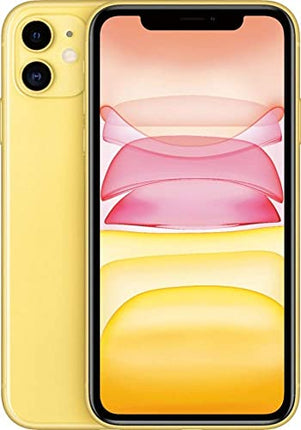 Apple iPhone 11, US Version, 64GB, Yellow - Unlocked (Renewed)