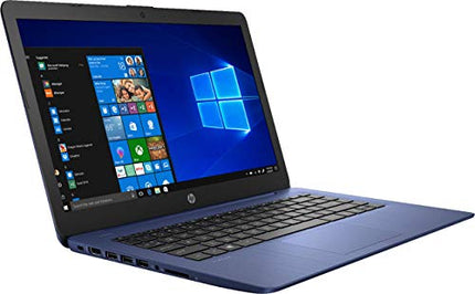 HP Stream 14-inch HD Screen Notebook AMD A4-9120e Radeon R3 Graphics 4GB RAM- 64GB eMMC SSD Laptop Computer PC w/ HDMI USB Ports Bluetooth Wifi & Camera Webcam, Blue Netbook (Renewed)