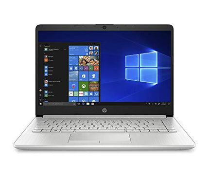 HP 14-Inch Laptop, 7th Gen AMD A9-9425, 4 GB SDRAM Memory, 128 GB Solid-State Drive, Windows 10 Home in S Mode (14-dk0020nr, Natural Silver) (Renewed)