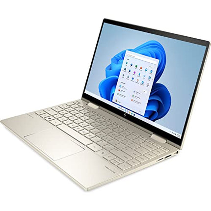 HP Envy x360 Convert 13-BD0031NR 13.3" Touchscreen FHD IPS, Intel Core i7-1165G7, 16GB DDR4 RAM, 512GB SSD, 32 GB Intel Optane RAM for Acceleration, Windows 10 Home, Pale Gold (Renewed)