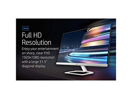 HP M32f 31.5" LED VA Monitor FHD 1920 x 1080 7ms 75 Hz Refresh Rate HDMI VGA (Renewed)