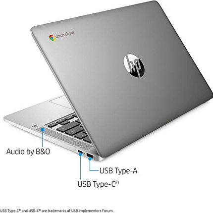 HP Chromebook 14-inch HD Touchscreen Laptop, Intel Celeron N4000, 4 GB RAM, 32 GB eMMC, Chrome (14a-na0080nr, Forest Teal) (Renewed)