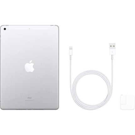 2019 Apple iPad (10.2-inch, Wi-Fi + Cellular, 32GB) - Silver (Renewed)
