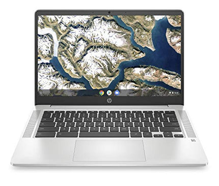 HP Chromebook 14-inch HD Laptop, Intel Celeron N4000, 4 GB RAM, 32 GB eMMC, Chrome (14a-na0010nr, Mineral Silver)