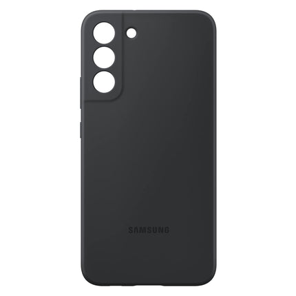 Samsung Electronics Galaxy S22+ Silicone Cover, Protective Phone Case, Soft, Sleek Protection, Slim Design, Matte Finish, US Version, Black, (EF-PS906TBEGUS)