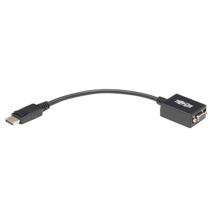 Tripp Lite DisplayPort to VGA Video Adapter, DP to VGA Video Converter, Active Display Adapter (M/F), 6 in. (P134-06N-VGA), Black