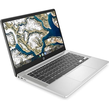 HP Chromebook 14A-ND0010CA 14-Inch HD Display Laptop, AMD 3015Ce, 4GB DDR4 RAM, 64GB eMMC, AMD Radeon Graphics, ChromeOS, WiFi, USB C, Bluetooth, HD Webcam, Portable Computer (Renewed)