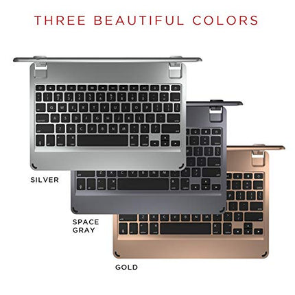 Brydge 10.5 Keyboard for iPad Pro 10.5 inch, Aluminum Bluetooth Keyboard with Backlit Keys (Gold)
