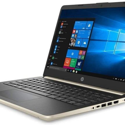 HP 14in HD Laptop Intel Celeron N4020 4GB RAM 64GB eMMC Windows 10 S Pale Gold