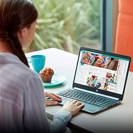 HP 14-Inch Laptop, 7th Gen AMD A9-9425, 4 GB SDRAM Memory, 128 GB Solid-State Drive, Windows 10 Home in S Mode (14-dk0020nr, Natural Silver) (Renewed)