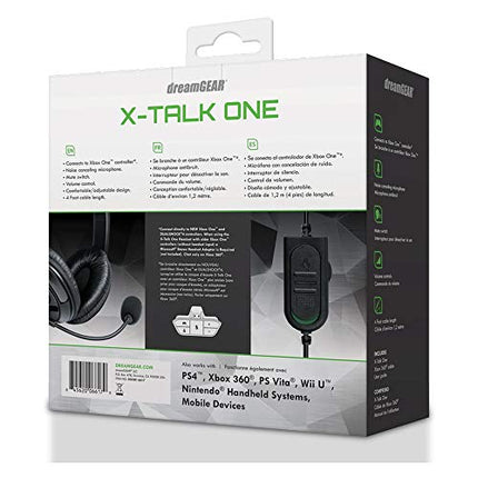 dreamGEAR X-Talk One Wired Headset with Microphone for Xbox One - Xbox One (Black) [video game]