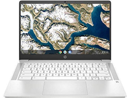 HP Chromebook 14A-NA0022OD 14-inch HD Laptop Intel Pentium Silver N5030 4GB LPDDR4 RA, 64GB eMMC, Intel UHD Graphics 605 USB-C Micro SD Card Reader, Wi-Fi, Bluetooth, ChromeOS, Ceramic White (Renewed)
