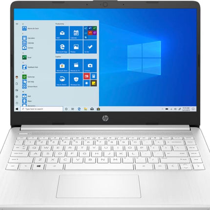 HP 14-dq3020ca 14-inch HD Laptop Intel Celeron N4500 4GB DDR4 RAM 64GB eMMC Computer Storage Intel UHD Graphics, SD Card Reader, HDMI, USB Type C, Wifi, Bluetooth Windows 10 Home, Snow White (Renewed)