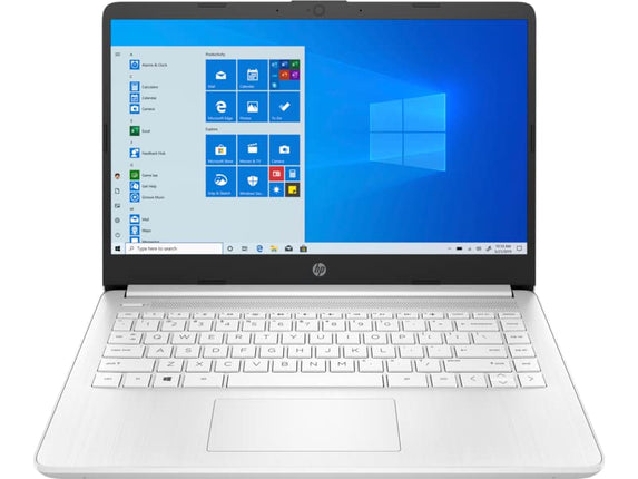 HP 14-dq3020ca 14-inch HD Laptop Intel Celeron N4500 4GB DDR4 RAM 64GB eMMC Computer Storage Intel UHD Graphics, SD Card Reader, HDMI, USB Type C, Wifi, Bluetooth Windows 10 Home, Snow White (Renewed)