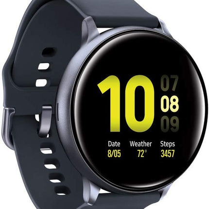 Samsung Galaxy Watch Active2 Bluetooth Smartwatch, Aluminum, 44mm, Black (SM-R820NZKCXAR) (Renewed)