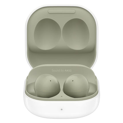 Samsung Galaxy Buds 2 True Wireless Earbuds Noise Cancelling Ambient Sound Bluetooth Lightweight Comfort Fit Touch Control US Version, Green (Renewed)