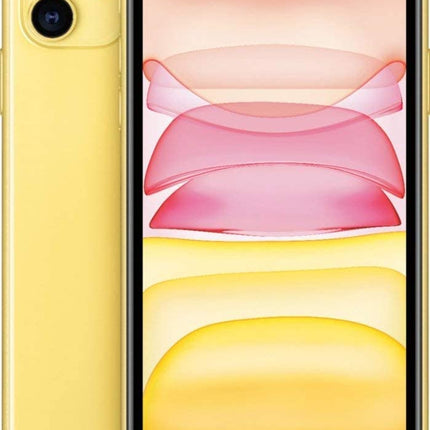 Apple iPhone 11, US Version, 64GB, Yellow - Unlocked (Renewed)