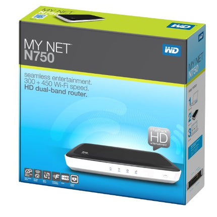 WD My Net N750 HD Dual Band Router Wireless N WiFi Router Accelerate HD